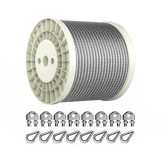 Beschichtetes Stahldrahtseil 304 Edelstahldrahtseil