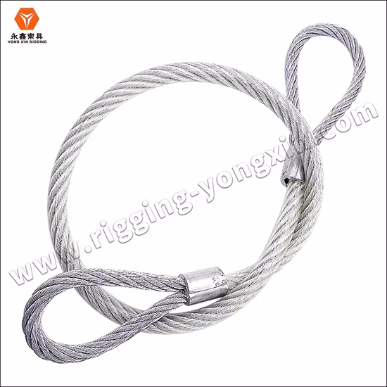 China-Hersteller Rigging Slings Edelstahl-Drahtseil mit Haken